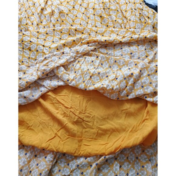 Knox Rose Womens Yellow Flutter Sleeve Maxi Dress XXL - Picture 8 of 10